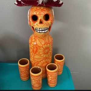 7 piece Tequila set handmade in Mexico
